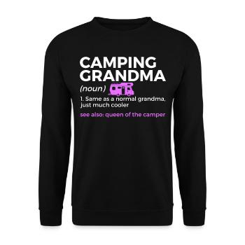 Camping Camping Camping-car - Sweat-shirt Unisexe - noir - Devant - Alina (178cm) & Michal (187cm)