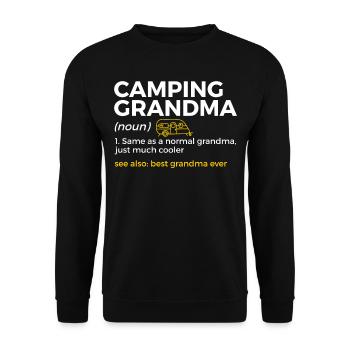 Camping Camping Camping-car - Sweat-shirt Unisexe - noir - Devant - Alina (178cm) & Michal (187cm)