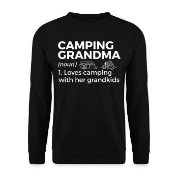 Camping Camping Camping-car - Sweat-shirt Unisexe - noir - Devant - Alina (178cm) & Michal (187cm)