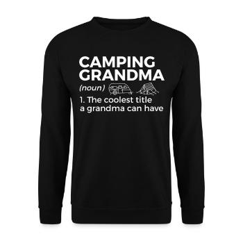 Camping Camping Camping-car - Sweat-shirt Unisexe - noir - Devant - Alina (178cm) & Michal (187cm)