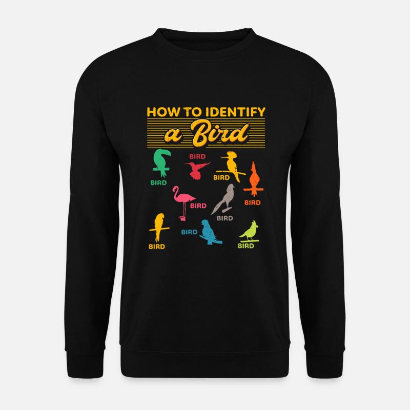 Comment identifier un oiseau d’observation - Sweat-shirt Unisexe - noir