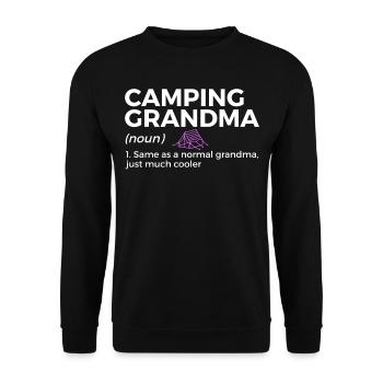 Camping Camping Camping-car - Sweat-shirt Unisexe - noir - Devant - Alina (178cm) & Michal (187cm)