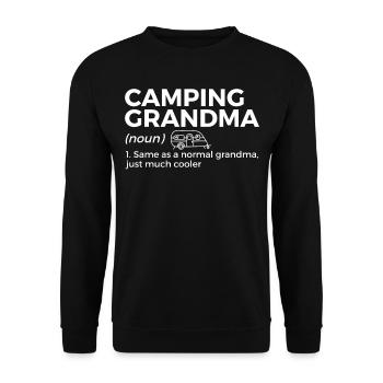 Camping Camping Camping-car - Sweat-shirt Unisexe - noir - Devant - Alina (178cm) & Michal (187cm)