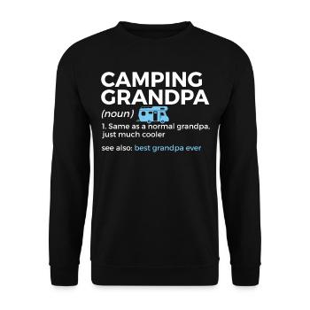 Camping Camping Camping-car - Sweat-shirt Unisexe - noir - Devant - Alina (178cm) & Michal (187cm)