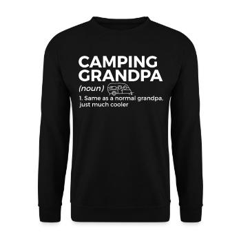 Camping Camping Camping-car - Sweat-shirt Unisexe - noir - Devant - Alina (178cm) & Michal (187cm)