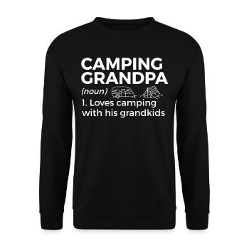 Camping Camping Camping-car - Sweat-shirt Unisexe - noir - Devant - Alina (178cm) & Michal (187cm)