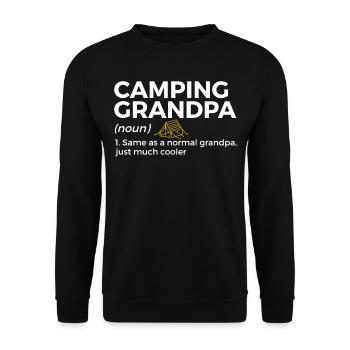 Camping Camping Camping-car - Sweat-shirt Unisexe - noir - Devant - Alina (178cm) & Michal (187cm)