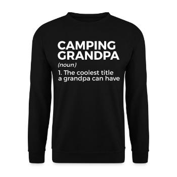 Camping Camping Camping-car - Sweat-shirt Unisexe - noir - Devant - Alina (178cm) & Michal (187cm)