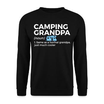 Camping Camping Camping-car - Sweat-shirt Unisexe - noir - Devant - Alina (178cm) & Michal (187cm)
