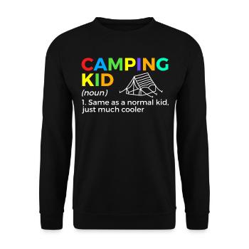 Camping Camping Camping-car - Sweat-shirt Unisexe - noir - Devant - Alina (178cm) & Michal (187cm)
