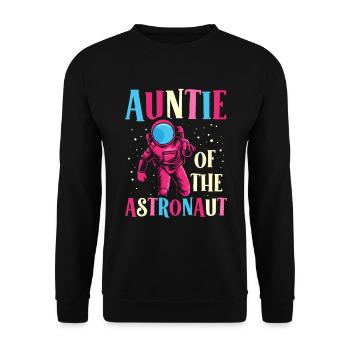 Aunt of the - Unisex Sweatshirt - black - Front - Alina (178cm) & Michal (187cm)