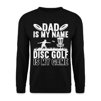 Disc Golf Disc Golfer - Unisex Sweatshirt - black - Front - Alina (178cm) & Michal (187cm)