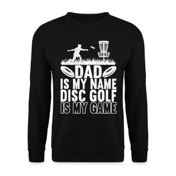 Disc Golf Disc Golfer - Unisex Sweatshirt - black - Front - Alina (178cm) & Michal (187cm)
