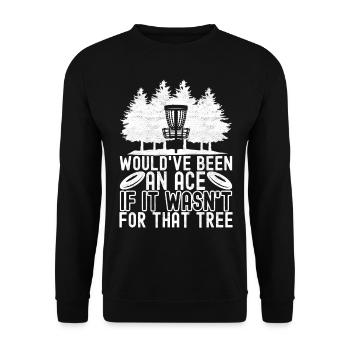 Disc Golf Disc Golfer - Unisex Sweatshirt - black - Front - Alina (178cm) & Michal (187cm)