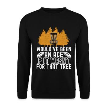 Disc Golf Disc Golfer - Unisex Sweatshirt - black - Front - Alina (178cm) & Michal (187cm)