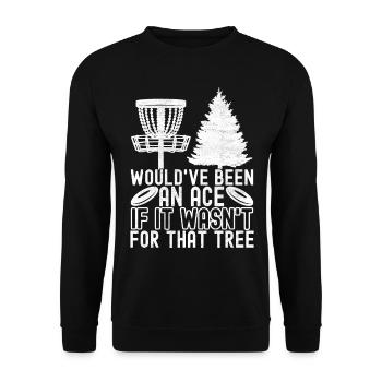 Disc Golf Disc Golfer - Unisex Sweatshirt - black - Front - Alina (178cm) & Michal (187cm)