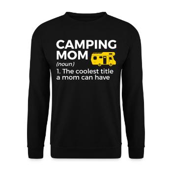 Camping Camping Camping-car - Sweat-shirt Unisexe - noir - Devant - Alina (178cm) & Michal (187cm)