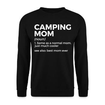 Camping Camping Camping-car - Sweat-shirt Unisexe - noir - Devant - Alina (178cm) & Michal (187cm)