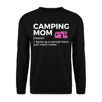 Camping Camping Camping-car - Sweat-shirt Unisexe - noir - Devant - Alina (178cm) & Michal (187cm)