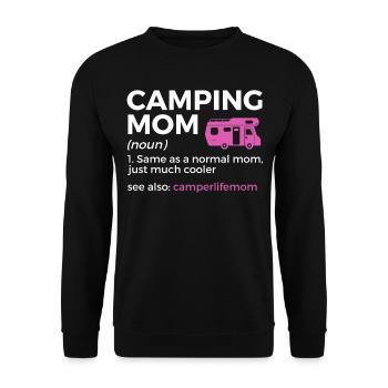 Camping Camping Camping-car - Sweat-shirt Unisexe - noir - Devant - Alina (178cm) & Michal (187cm)