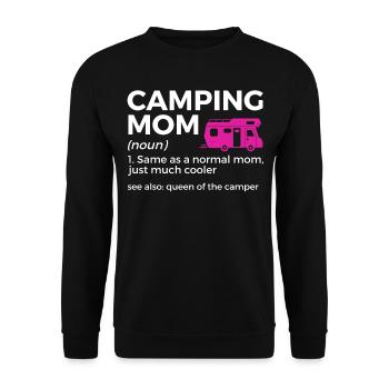 Camping Camping Camping-car - Sweat-shirt Unisexe - noir - Devant - Alina (178cm) & Michal (187cm)