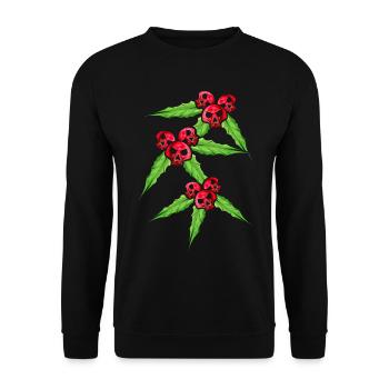 Gui avec crâne mistleberries pour un noir - Sweat-shirt Unisexe - noir - Devant - Alina (178cm) & Michal (187cm)