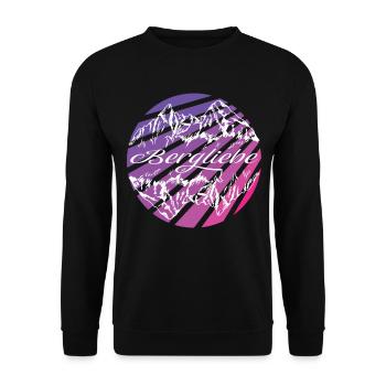 BERG LIEBE SILHOUETTE - Unisex Pullover - Schwarz - Vorne - Alina (178cm) & Michal (187cm)