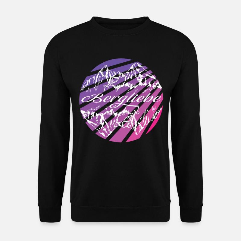 BERG LIEBE SILHOUETTE - Unisex Pullover - Schwarz