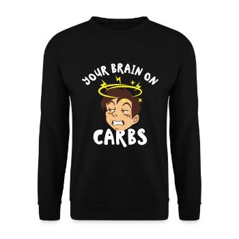 Keto-Diät Keto-Lebensmittel Ernährungsberater - Unisex Pullover - Schwarz - Vorne - Alina (178cm) & Michal (187cm)