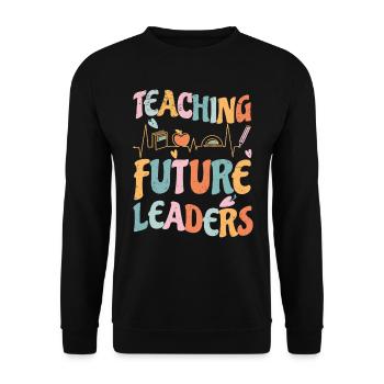 Enseignante au primaire Éducatrice de maternelle - Sweat-shirt Unisexe - noir - Devant - Alina (178cm) & Michal (187cm)
