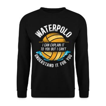 Water Polo Vintage Water Polo I - Unisex Pullover - Schwarz - Vorne - Alina (178cm) & Michal (187cm)