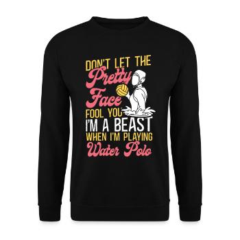Water Polo Girl Don't Let The - Sweat-shirt Unisexe - noir - Devant - Alina (178cm) & Michal (187cm)