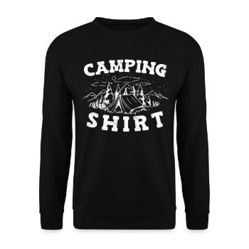 Camping Camping Camping-car - Sweat-shirt Unisexe - noir - Devant - Alina (178cm) & Michal (187cm)