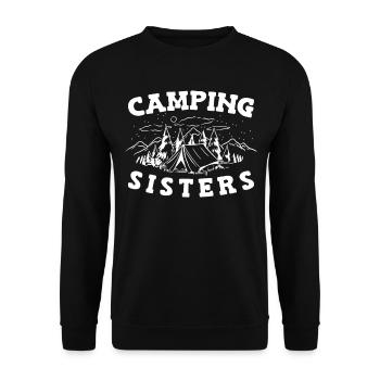 Camping Camping Camping-car - Sweat-shirt Unisexe - noir - Devant - Alina (178cm) & Michal (187cm)