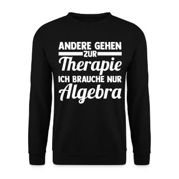 Mathematik Mathe Rechnen Algebra - Unisex Pullover - Schwarz - Vorne - Alina (178cm) & Michal (187cm)