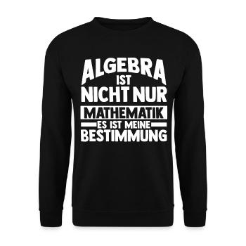 Mathematik Mathe Rechnen Algebra - Unisex Pullover - Schwarz - Vorne - Alina (178cm) & Michal (187cm)