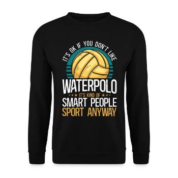 Water Polo Vintage It's Ok If You - Unisex Pullover - Schwarz - Vorne - Alina (178cm) & Michal (187cm)