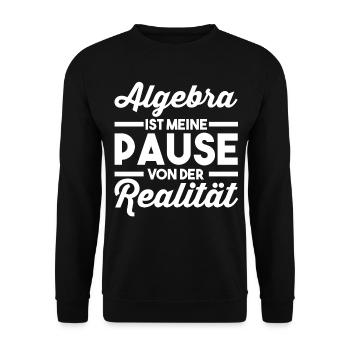 Mathematik Mathe Rechnen Algebra - Unisex Pullover - Schwarz - Vorne - Alina (178cm) & Michal (187cm)