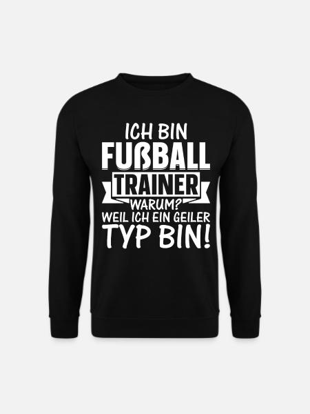 Fußball Trainer - Unisex Pullover - Schwarz