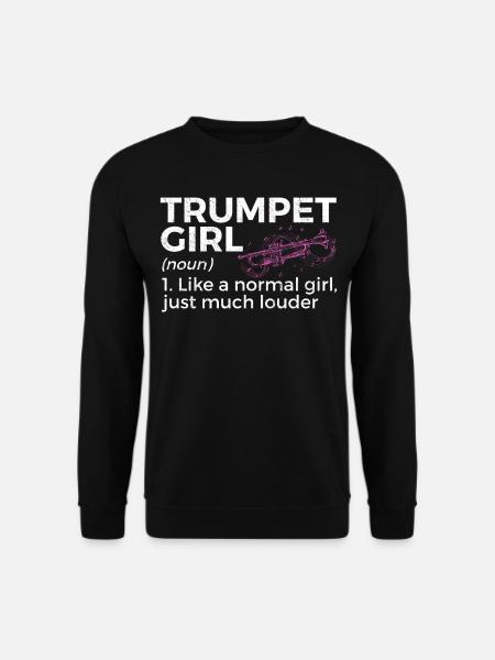 Trompete Musiker Blasmusik - Unisex Pullover - Schwarz