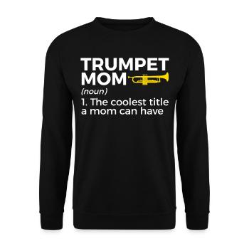 Trumpet Musician Brass Music - Unisex Sweatshirt - black - Front - Alina (178cm) & Michal (187cm)