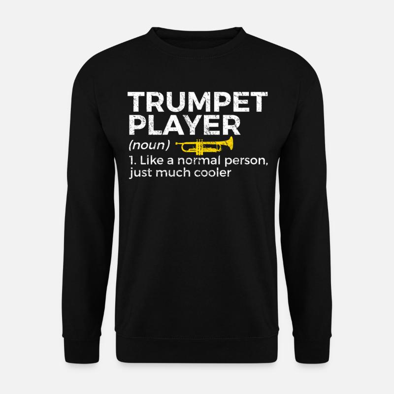 Trompete Musiker Blasmusik - Unisex Pullover - Schwarz