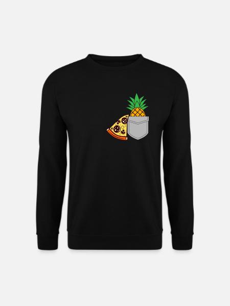 Pizza Pineapple - Unisex Sweatshirt - black