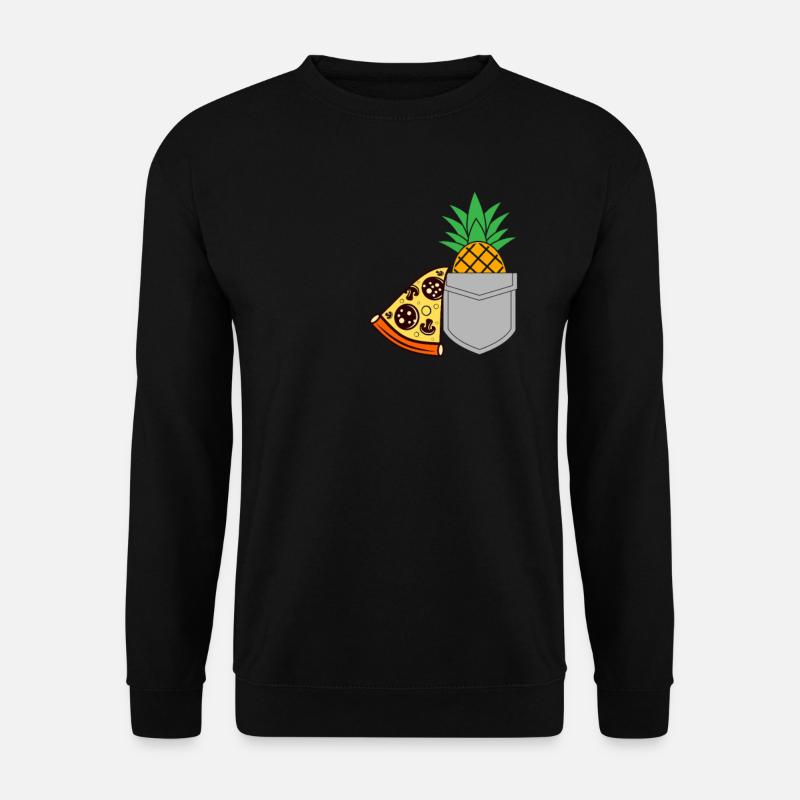 Pizza Pineapple - Unisex Sweatshirt - black
