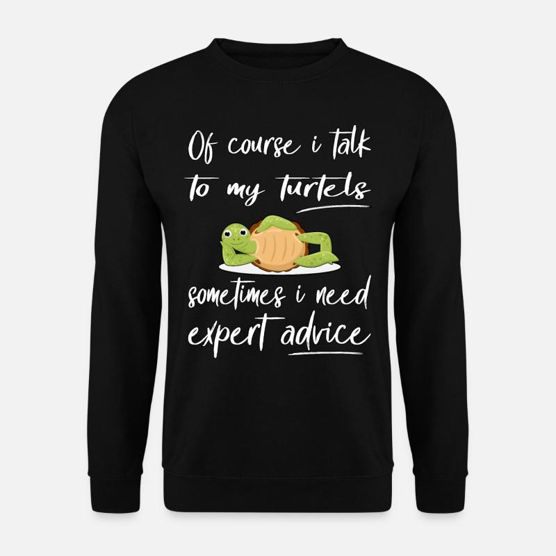 Funny Turtle Design Pet - Unisex Sweatshirt - black