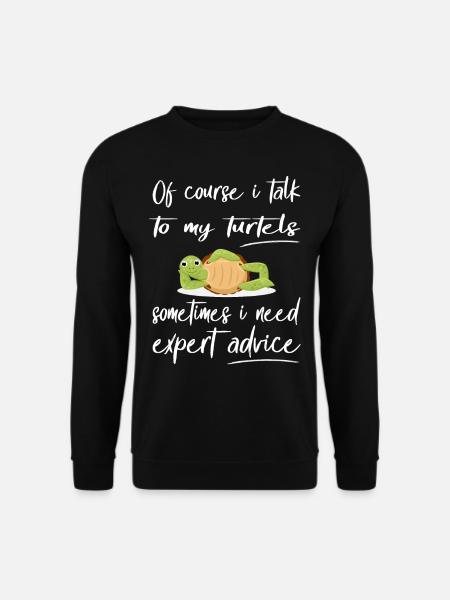 Funny Turtle Design Pet - Unisex Sweatshirt - black