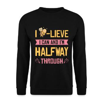 Test Day Bee Testing Shirts for Test Takers Bee - Unisex Sweatshirt - black - Front - Alina (178cm) & Michal (187cm)