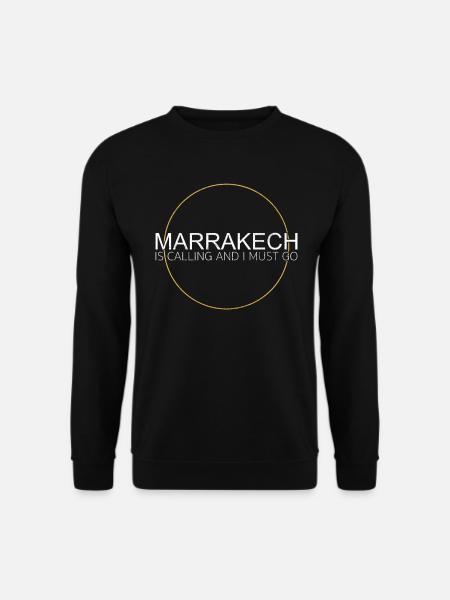 Marrakech Spruch - Unisex Pullover - Schwarz
