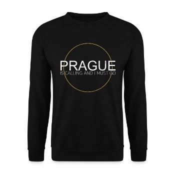 Prag - Unisex Pullover - Schwarz - Vorne - Alina (178cm) & Michal (187cm)