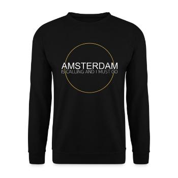 Amsterdam - Sweat-shirt Unisexe - noir - Devant - Alina (178cm) & Michal (187cm)